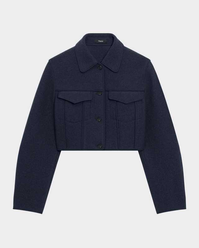 Crop Boucle Trucker Jacket